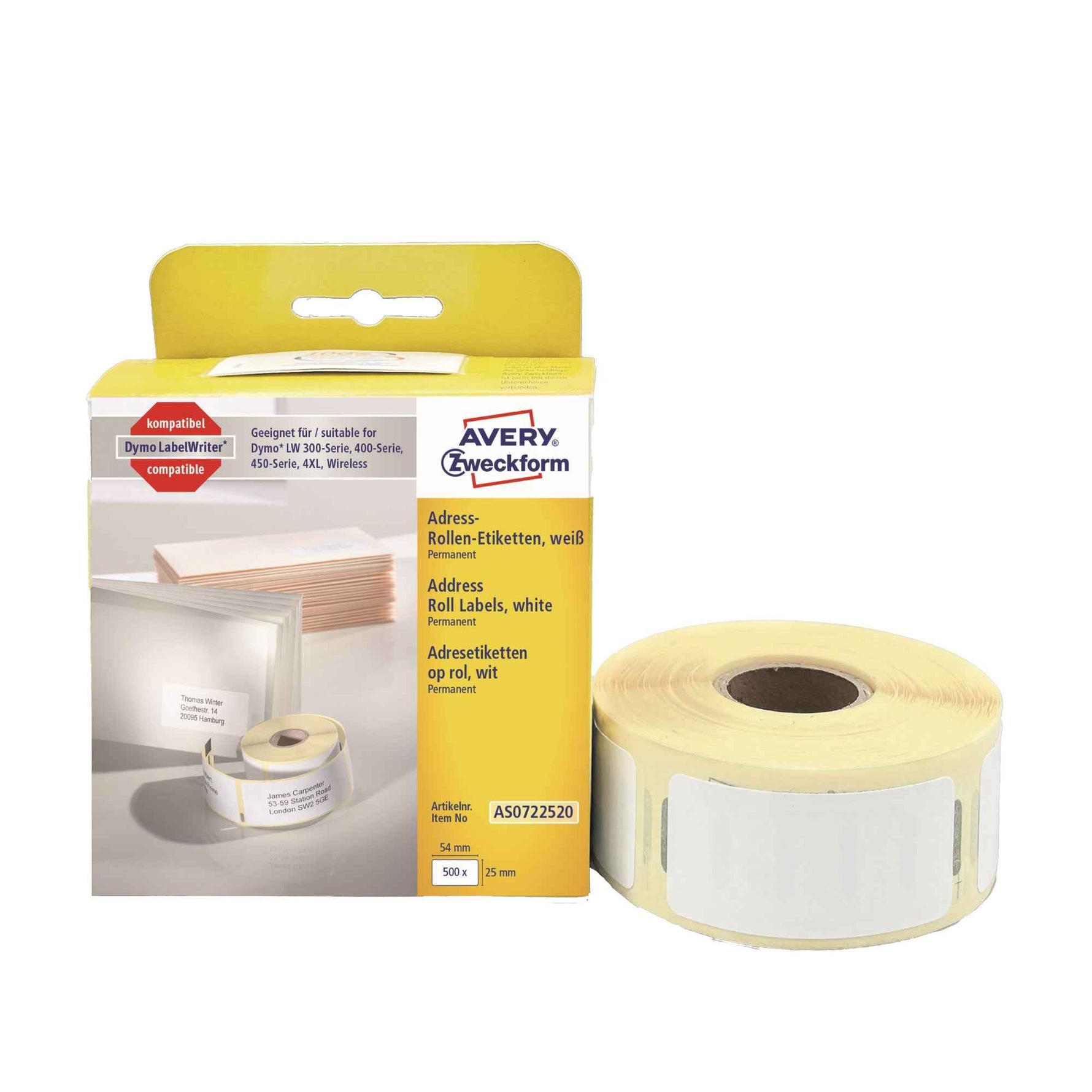 Avery Zweckform Adressetikett 25 x 54 mm (B x H)
