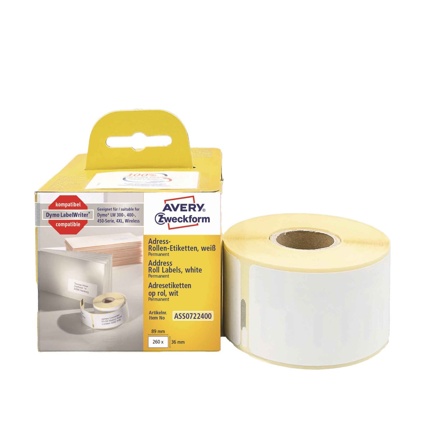 Avery Zweckform Adressetikett 36 x 89 mm (B x H)
