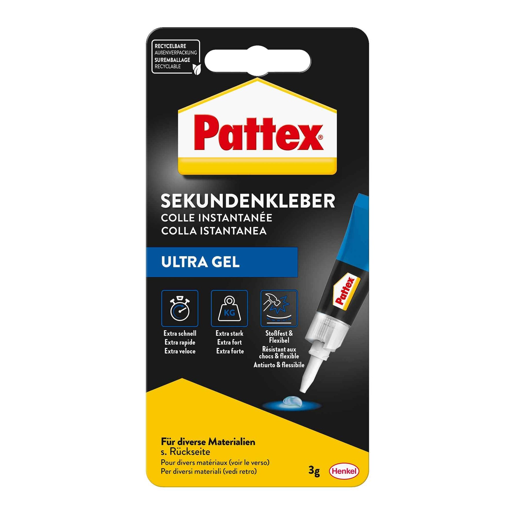 Pattex Sekundenkleber Ultra Gel