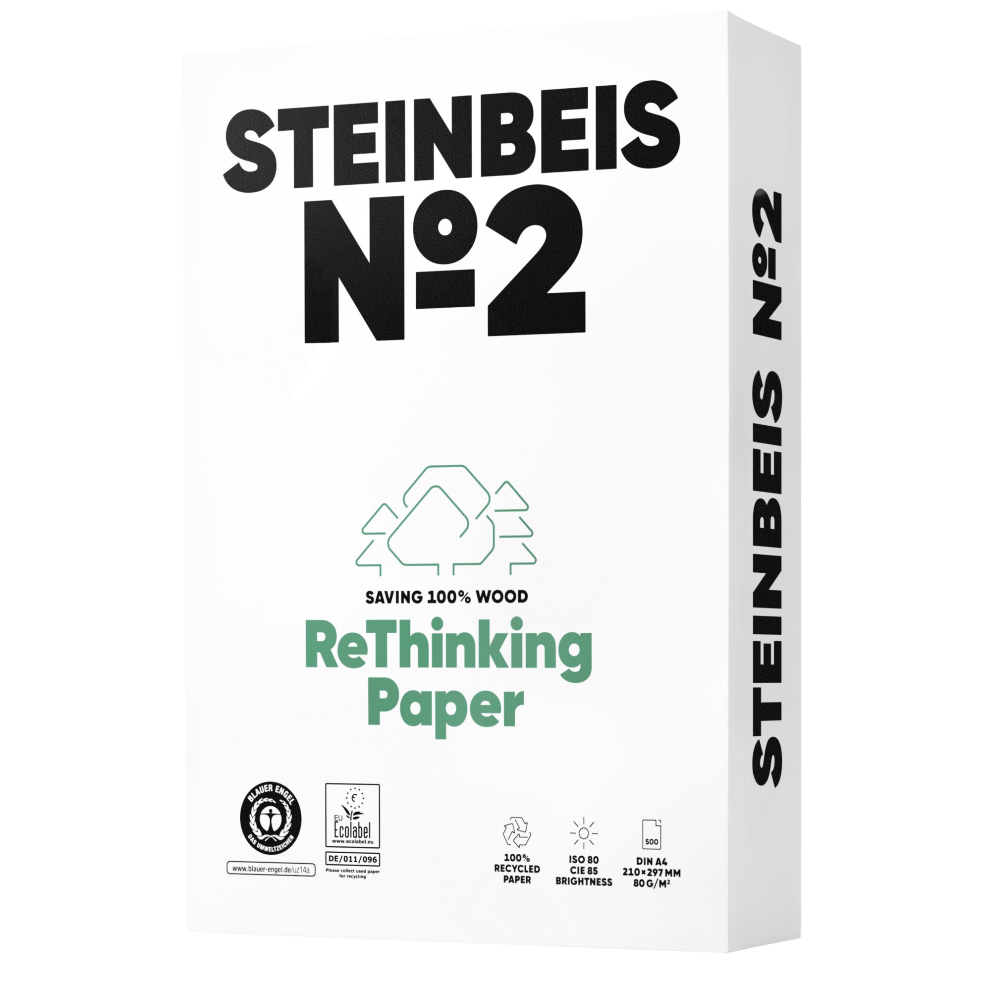 Steinbeis Kopierpapier No. 2 Trend White 2fach Lochung - Wiepa Bürofachpartner