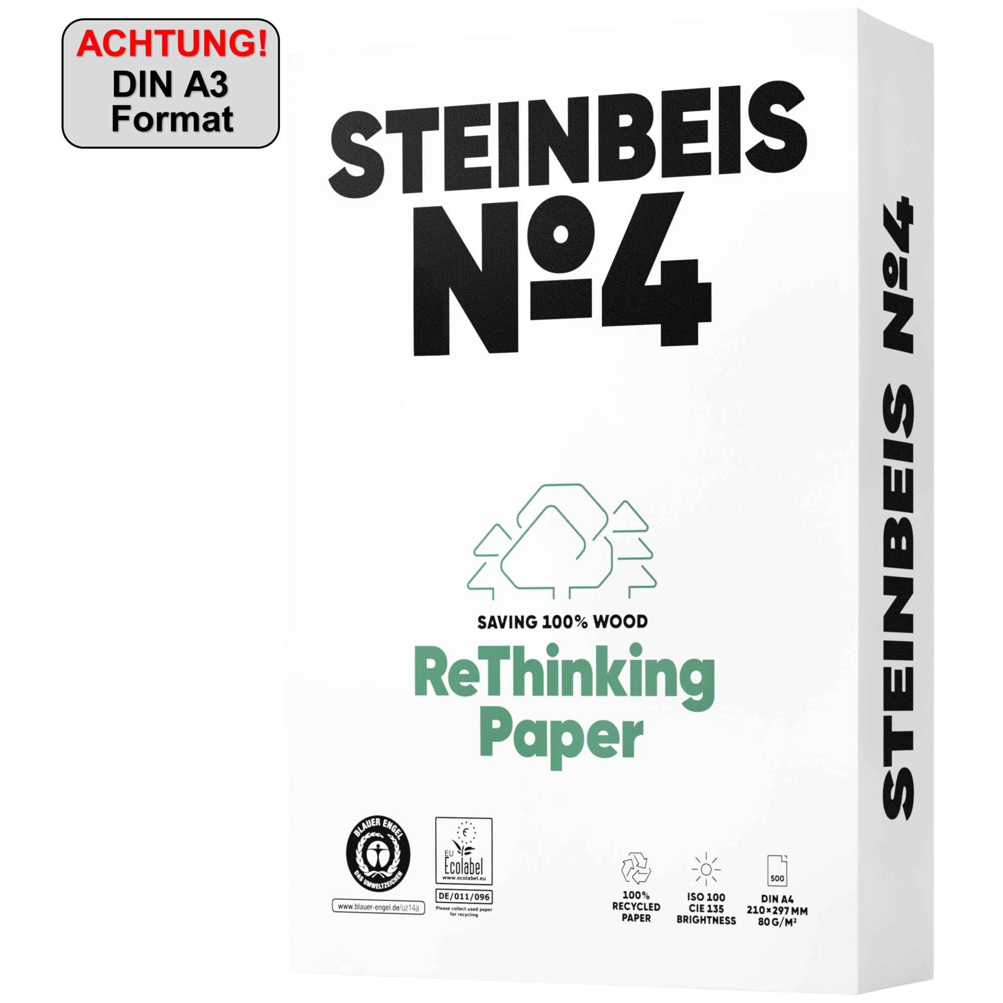 Steinbeis Kopierpapier No. 4 Evolution White – Nachhaltiges Premium-Recyclingpapier