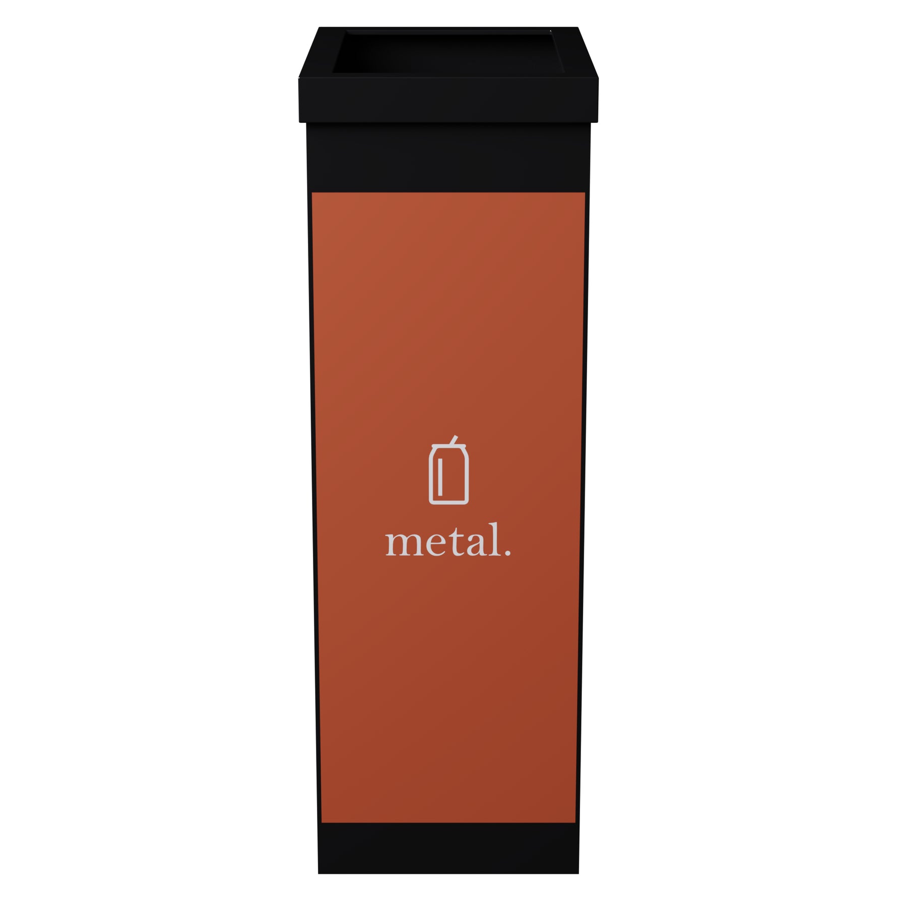 Paperflow Abfallsammelsystem Metall orange - Wiepa Bürofachpartner