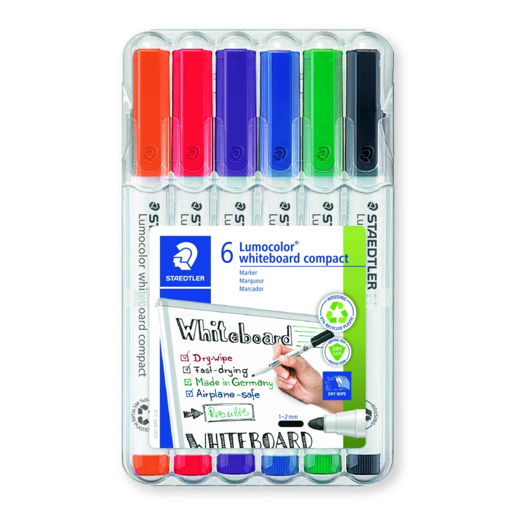 STAEDTLER® Whiteboardmarker Lumocolor® compact 341 6 St./Pack.