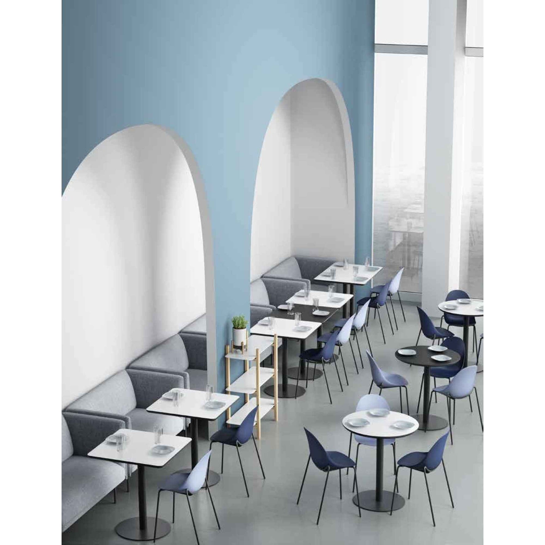 Paperflow Bistrotisch MEZZO weiß
