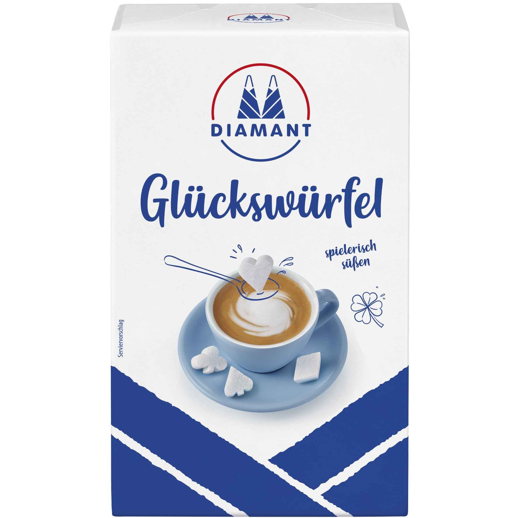 DIAMANT Würfelzucker Glückswürfel