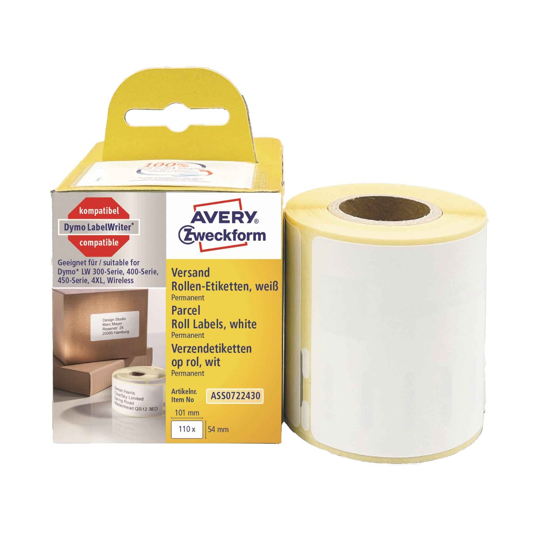 Avery Zweckform Versandetikett 54 x 101 mm (B x H)