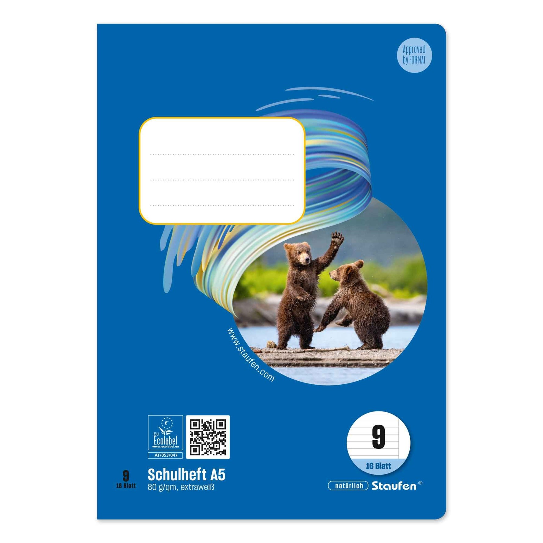 Staufen Schulheft Style DIN A5 liniert mit Rand Lineatur 9 16 Bl.