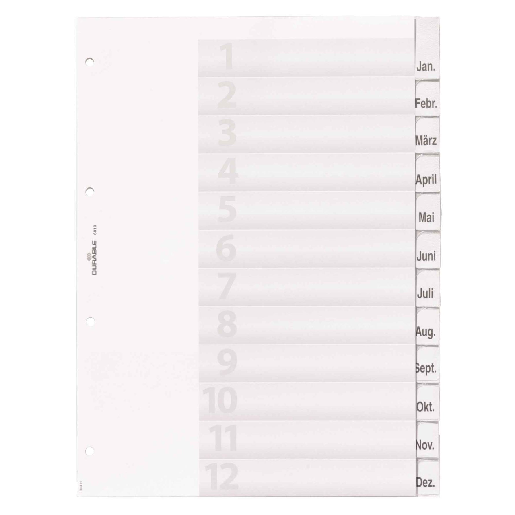 DURABLE Ordnerregister 12 Registerblätter
