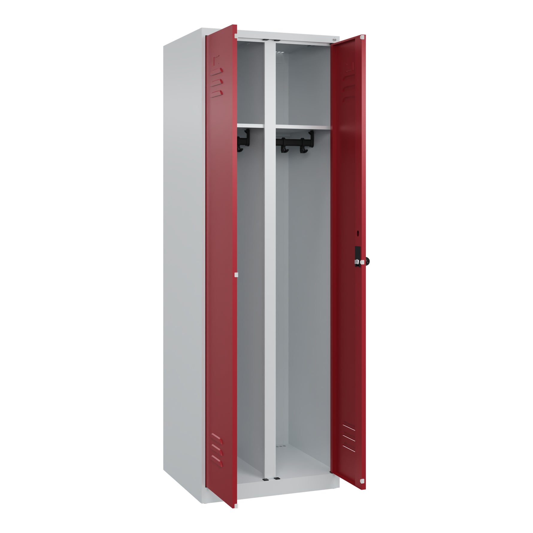 C+P Kleiderspind Classic PLUS mit Sockel lichtgrau – Produktbild 7
