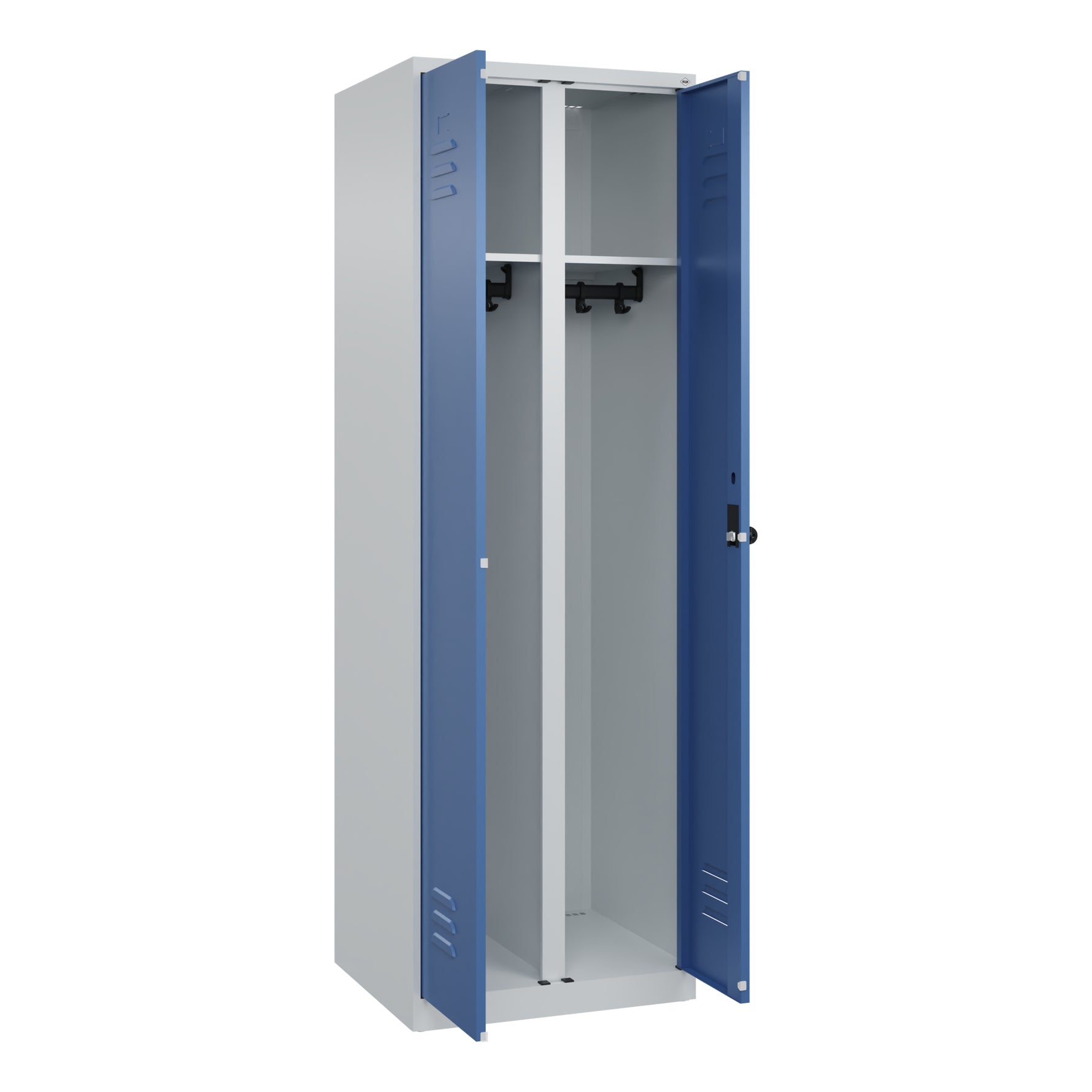 C+P Kleiderspind Classic PLUS mit Sockel lichtgrau – Produktbild 3