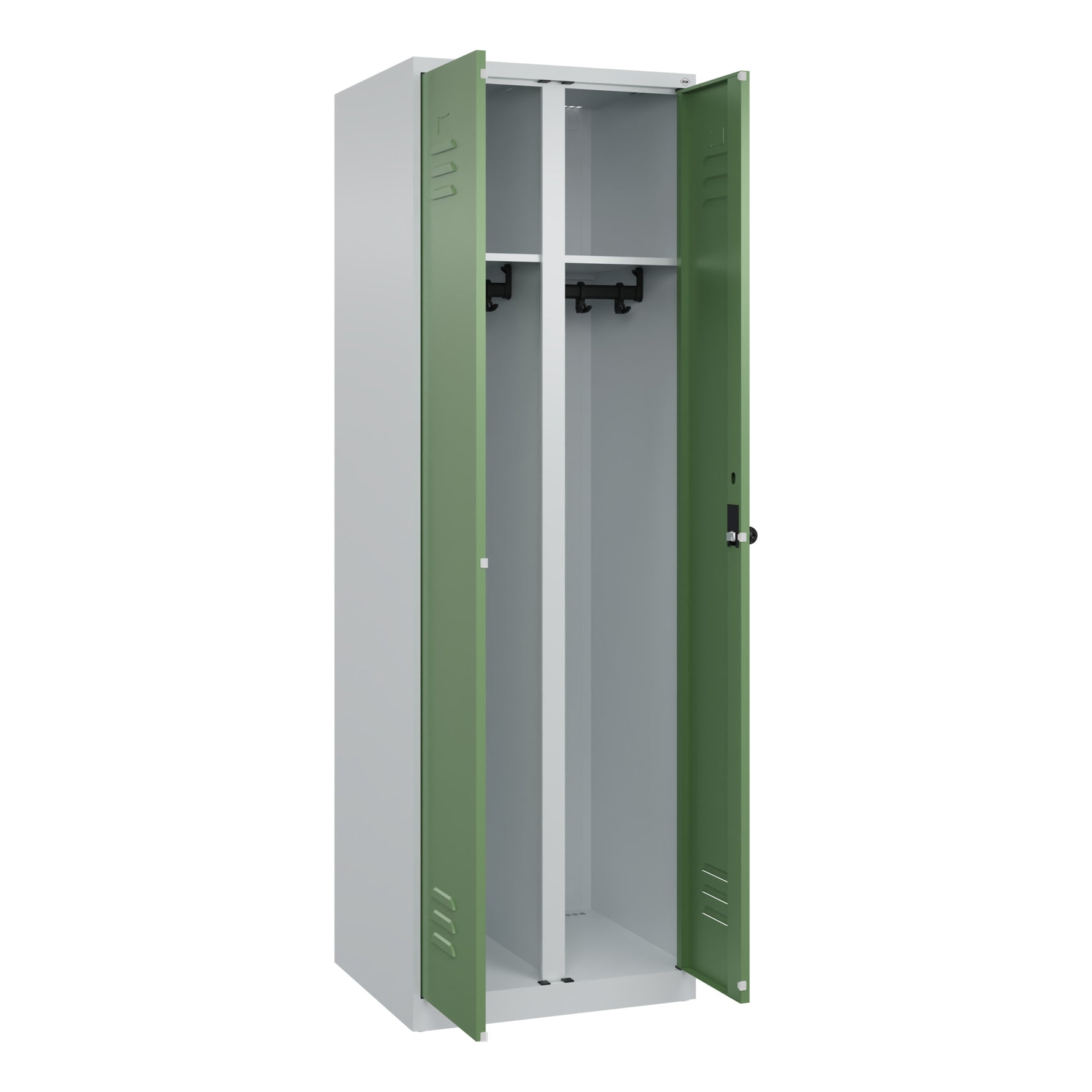C+P Kleiderspind Classic PLUS mit Sockel lichtgrau – Produktbild 15