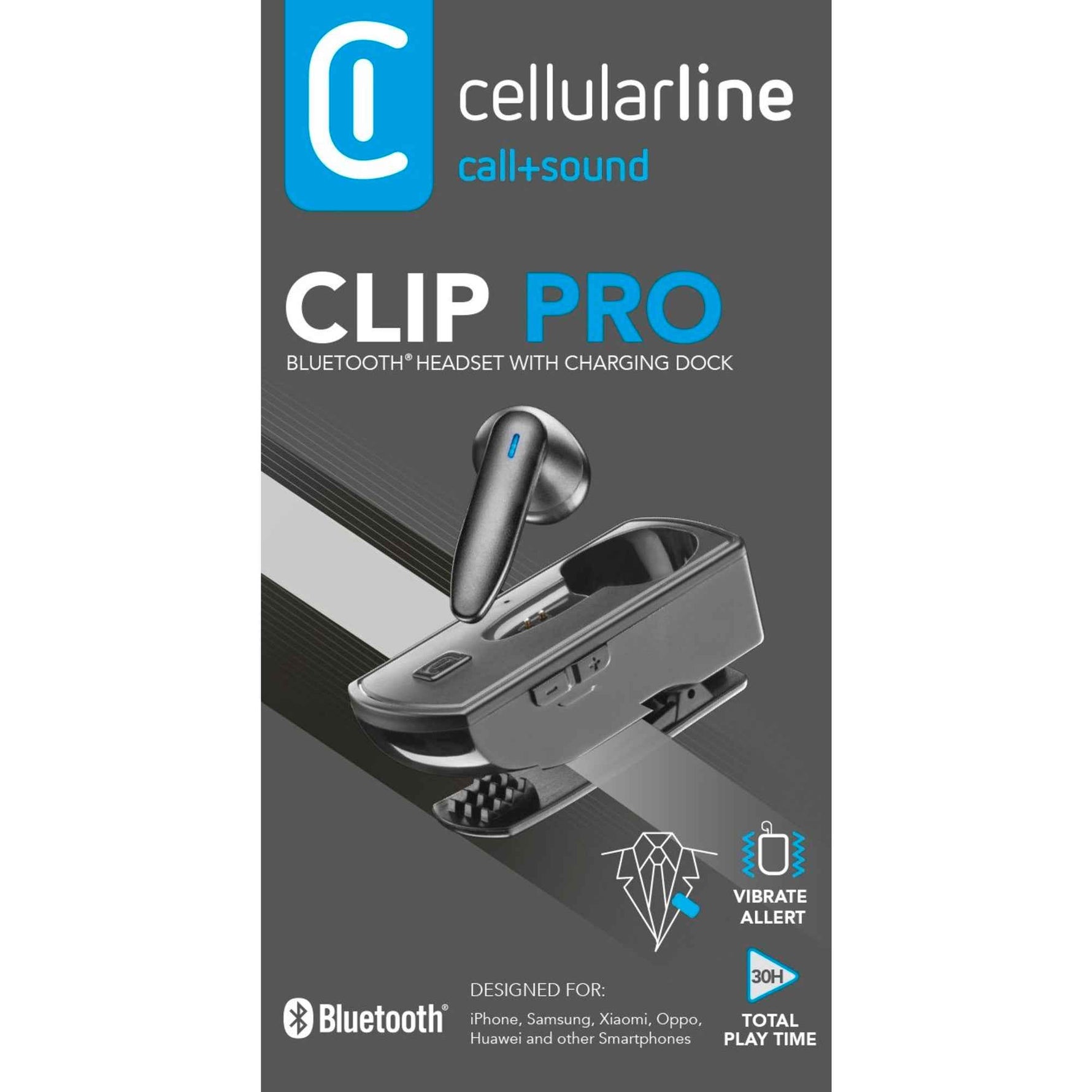 cellularline Headset CLIP PRO In-Ear mit Bluetooth