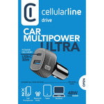 cellularline Kfz-Ladegerät CAR MULTIPOWER ULTRA