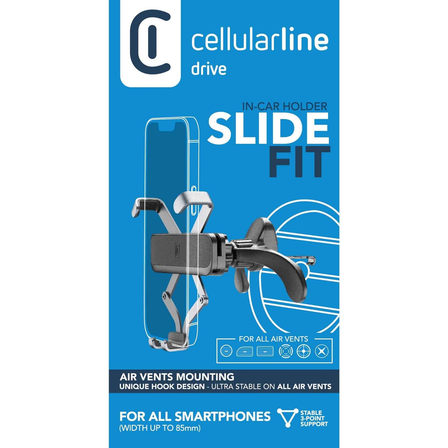 cellularline Kfz-Halterung SLIDE FIT