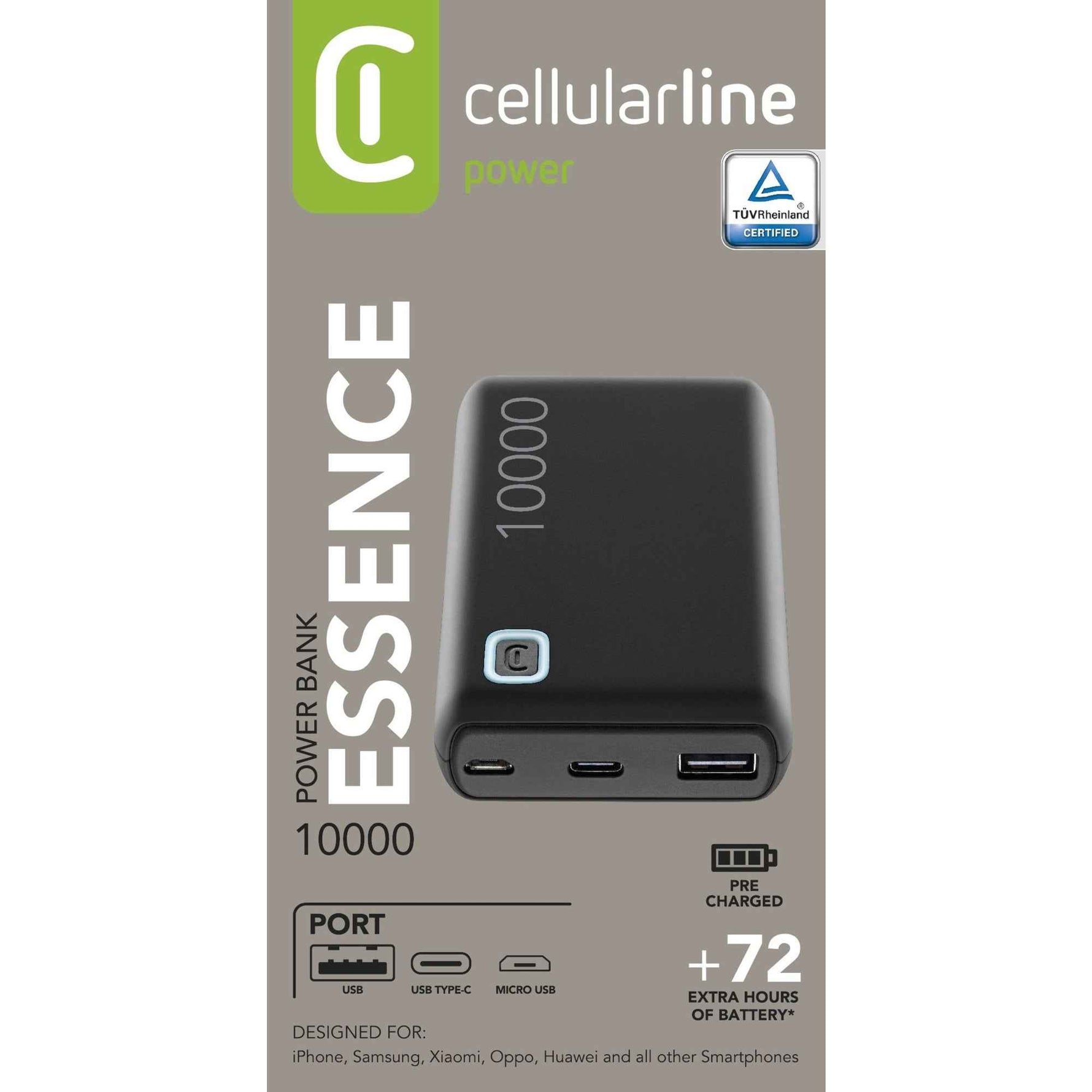 cellularline Powerbank ESSENCE schwarz