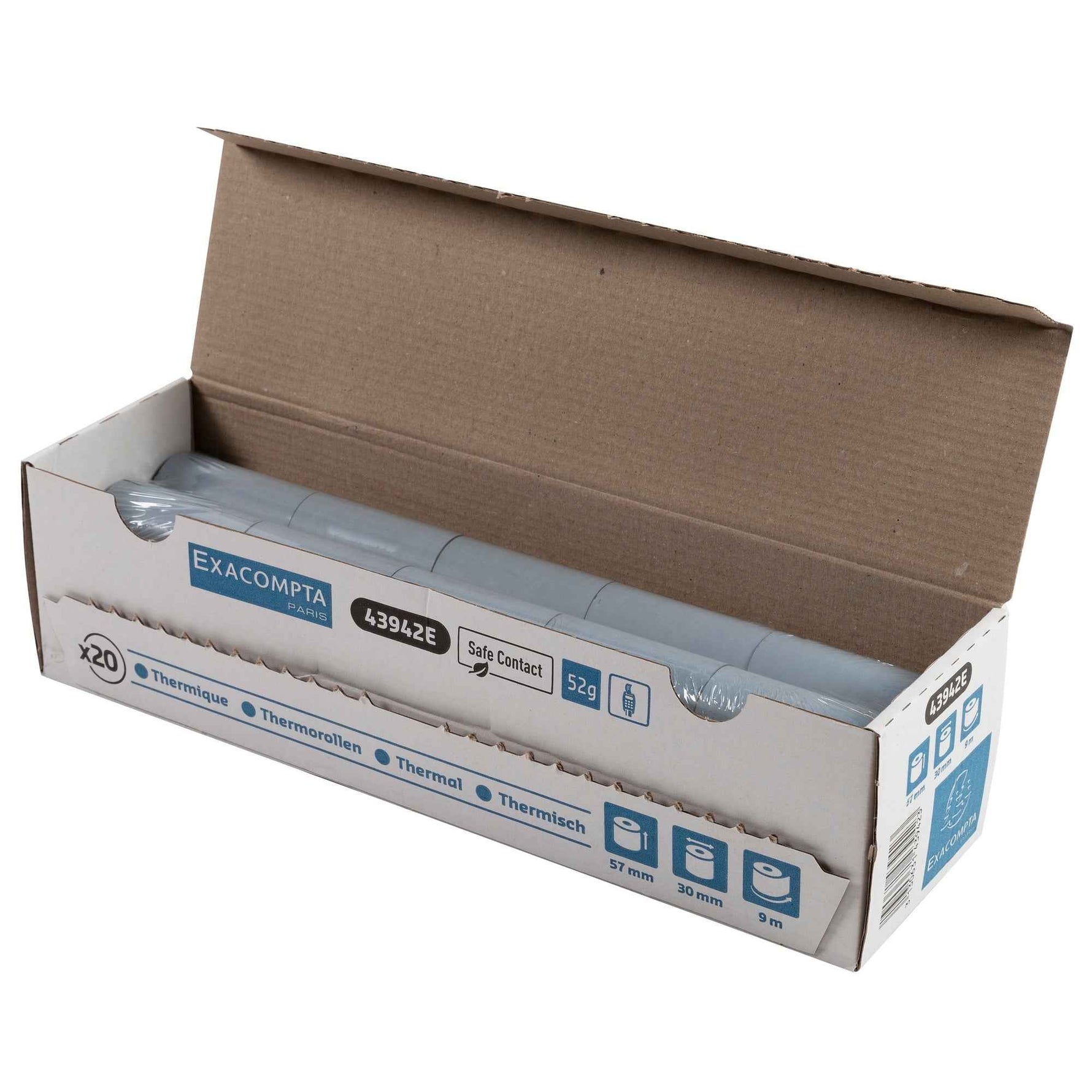 Exacompta Thermokassenrolle Safe Contact 57 mm x 9 m (B x L) 20 St./Pack.