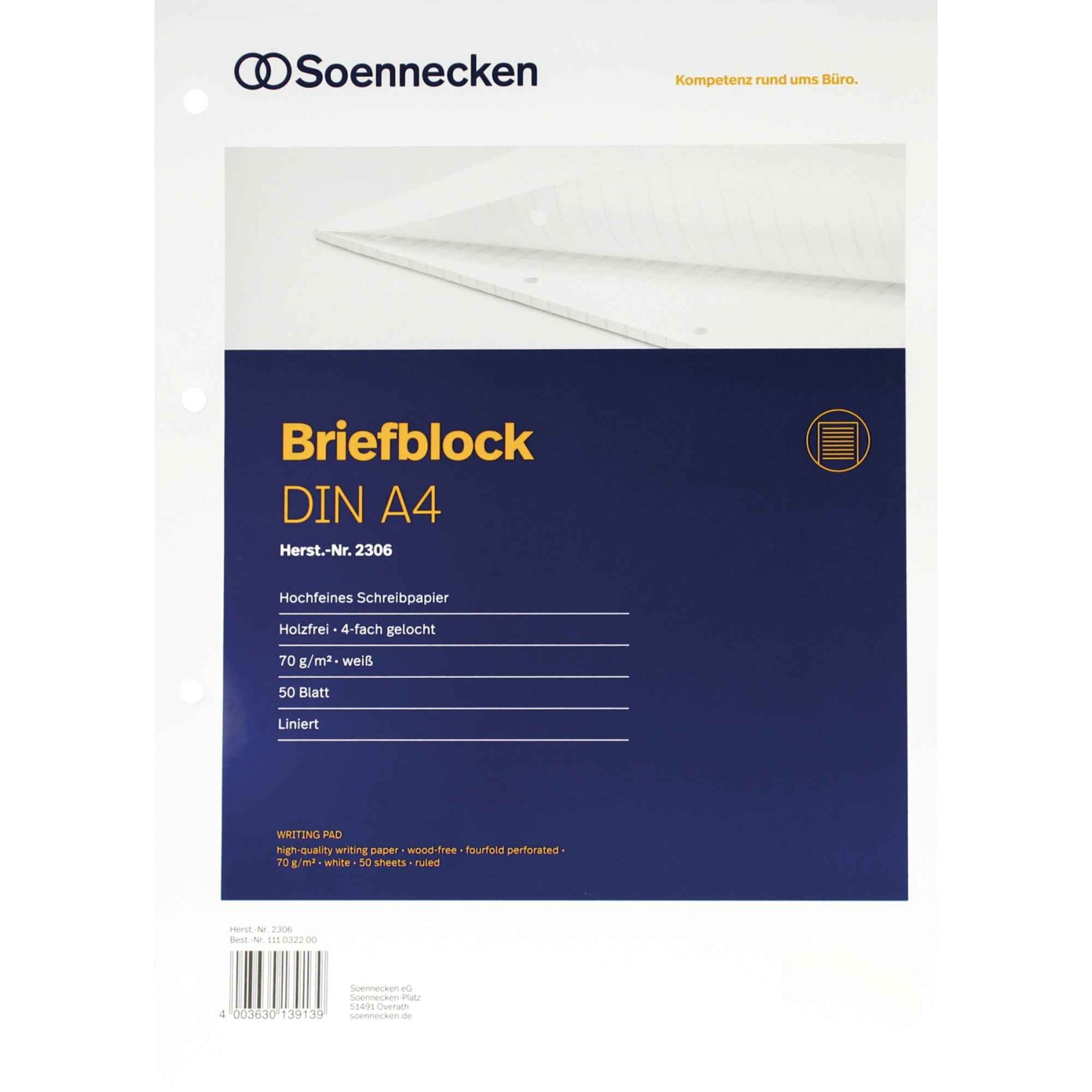 Soennecken Briefblock 50 Bl.