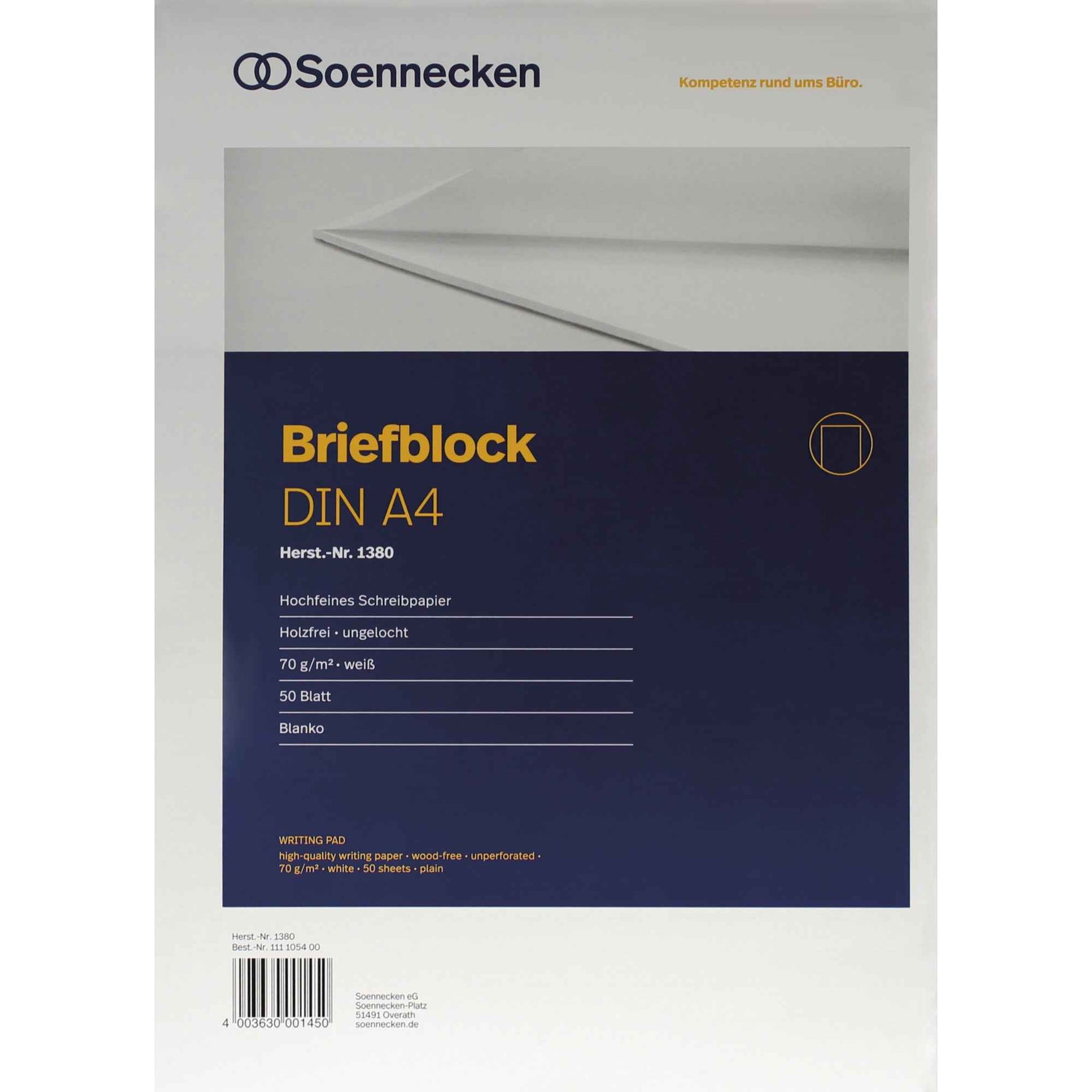 Soennecken Briefblock DIN A4