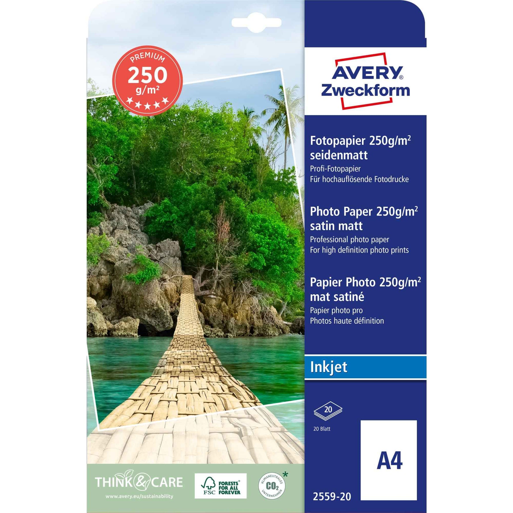 Avery Zweckform Fotopapier Premium