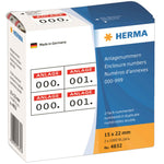 HERMA Nummernetikett 15 x 22 mm (B x H)