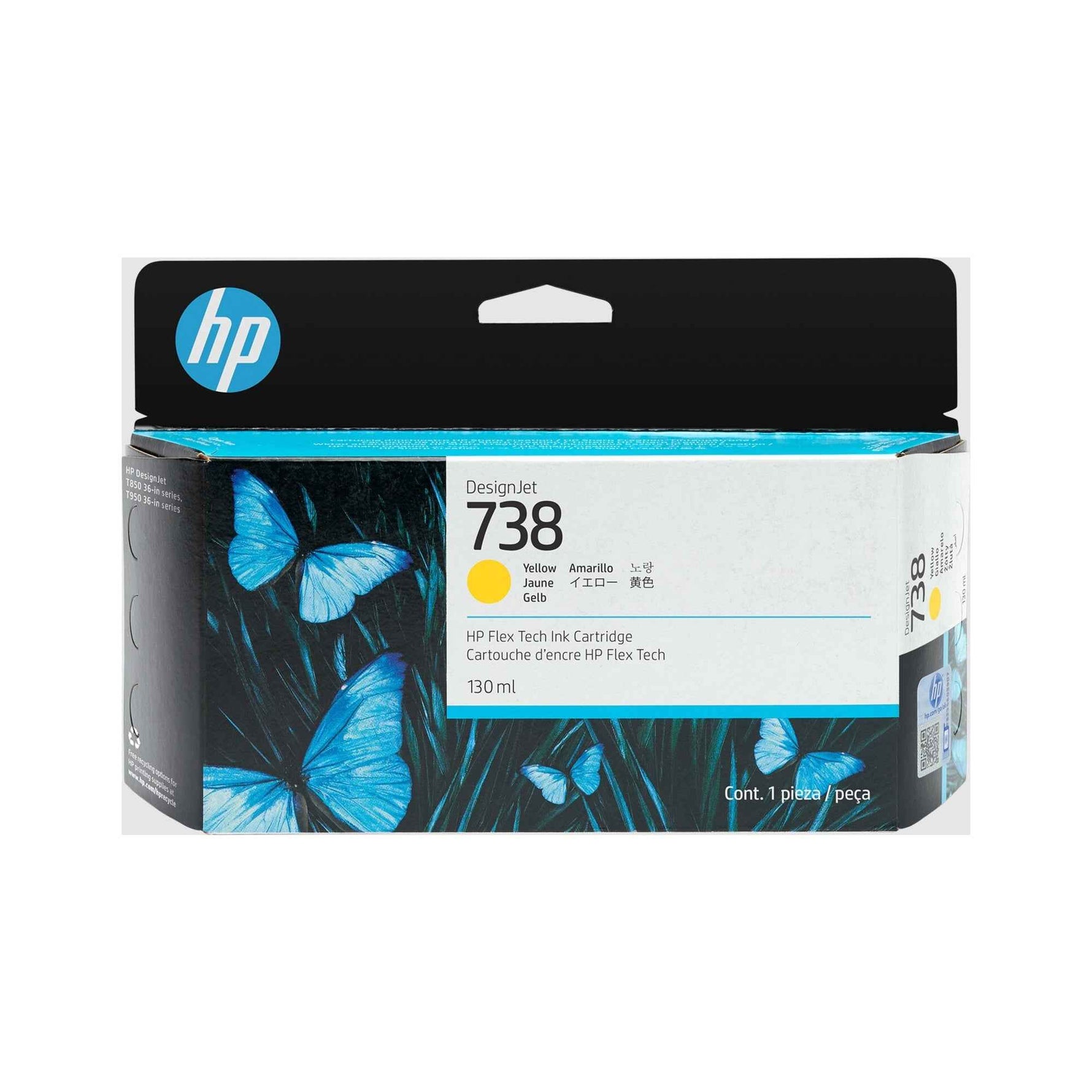 HP Tintenpatrone 738 gelb