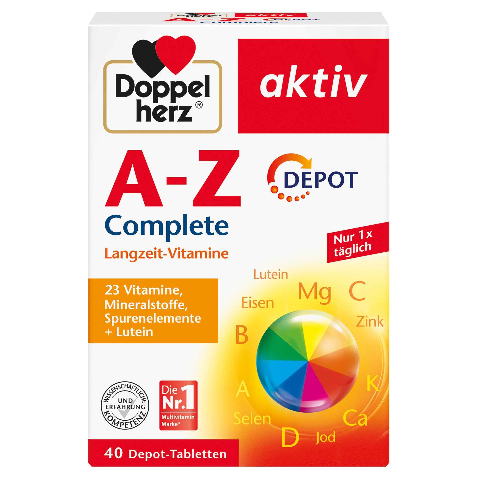 Doppelherz Nahrungsergänzungsmittel aktiv A-Z DEPOT Complete