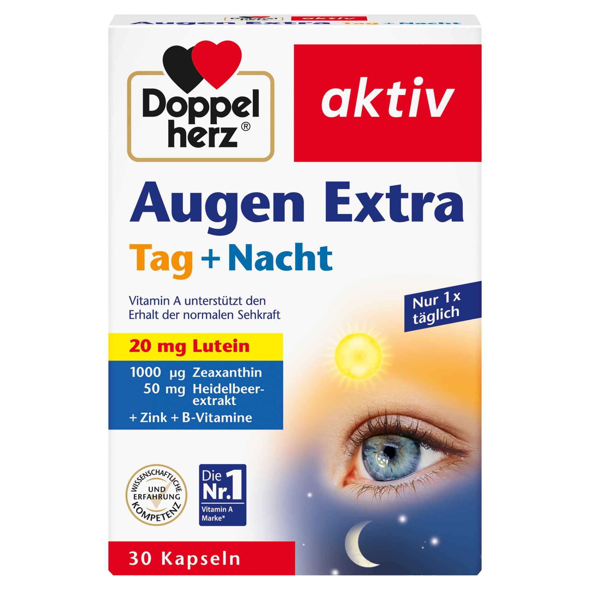 Doppelherz Nahrungsergänzungsmittel aktiv Augen Extra Tag + Nacht