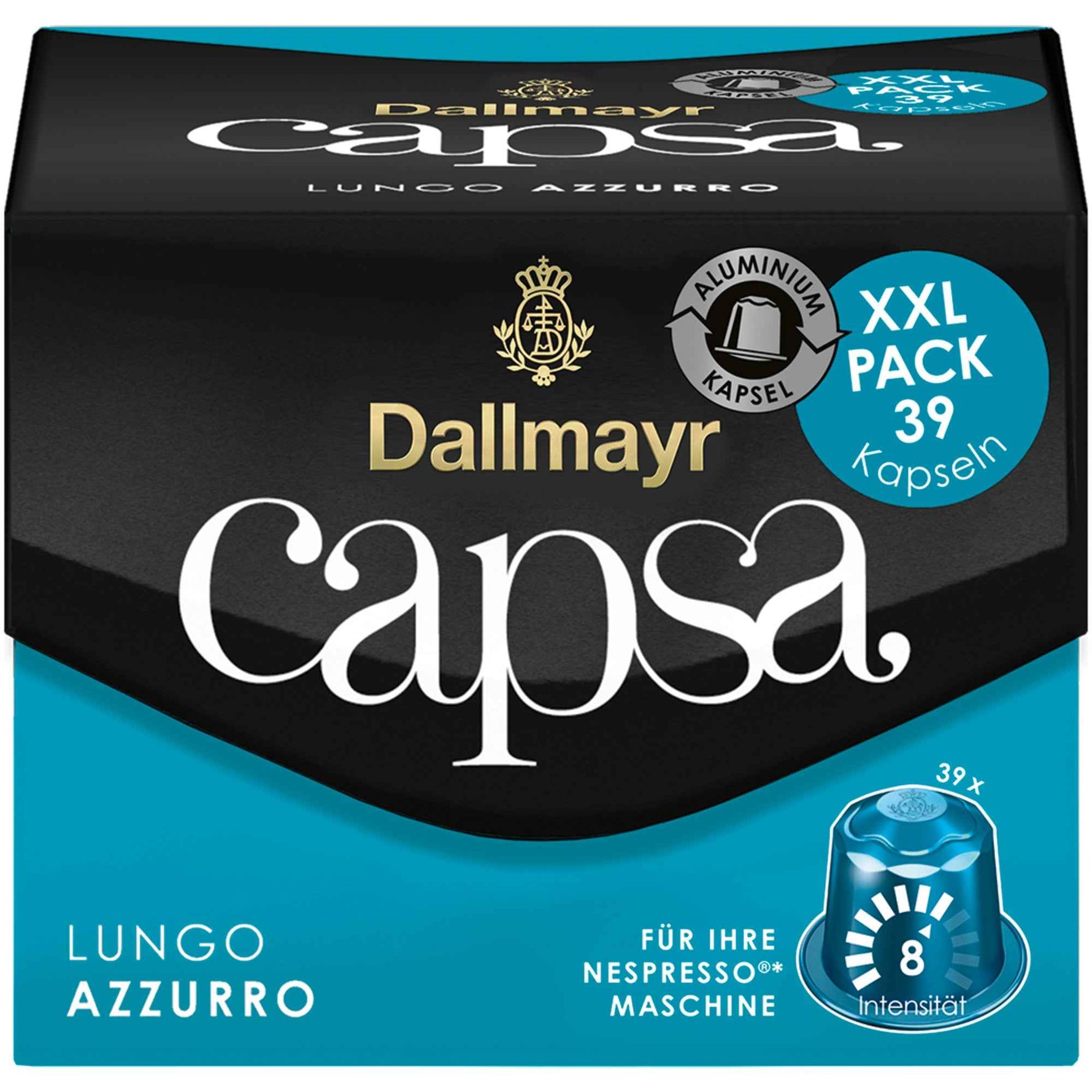 Dallmayr Kaffeekapsel capsa LUNGO AZZURRO XXL