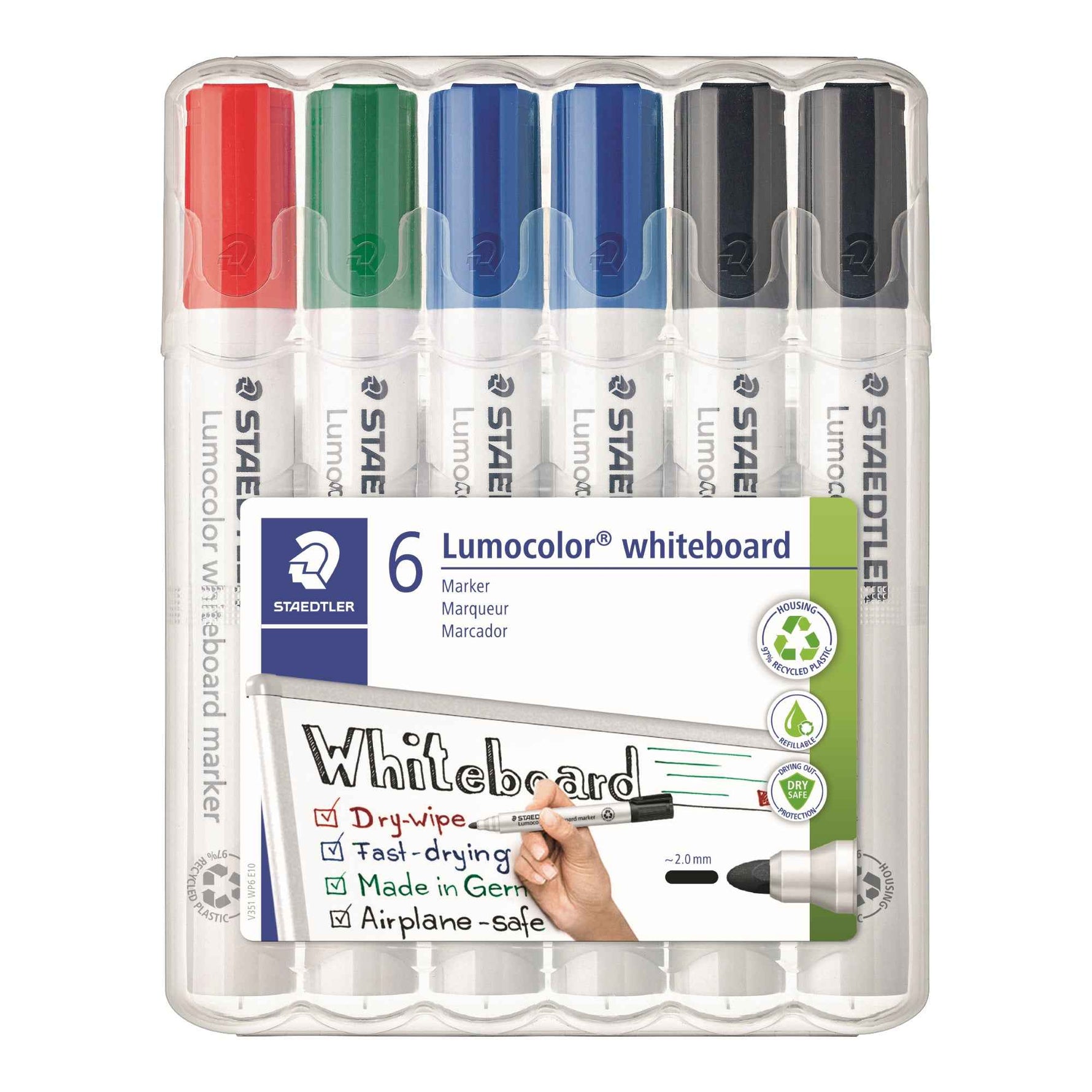 STAEDTLER® Whiteboardmarker Lumocolor® 351 6 St./Pack.