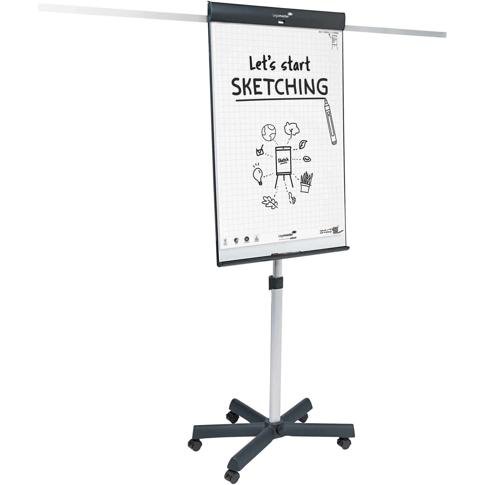 Legamaster Mobiles Flipchart SKETCH PRO star base