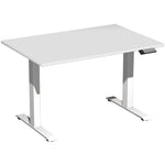 Geramöbel Schreibtisch Elevate Plus 1.200 x 630-1.280 x 800 mm (B x H x T) weiß – Produktbild 6