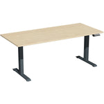 Geramöbel Schreibtisch Elevate Plus 1.800 x 630-1.280 x 800 mm (B x H x T) anthrazit