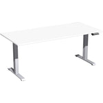 Geramöbel Schreibtisch Elevate Plus 1.800 x 630-1.280 x 800 mm (B x H x T) silber – Produktbild 5