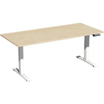 Geramöbel Schreibtisch Elevate Basic 1.800 x 730-1.230 x 800 mm (B x H x T) weiß – Produktbild 5