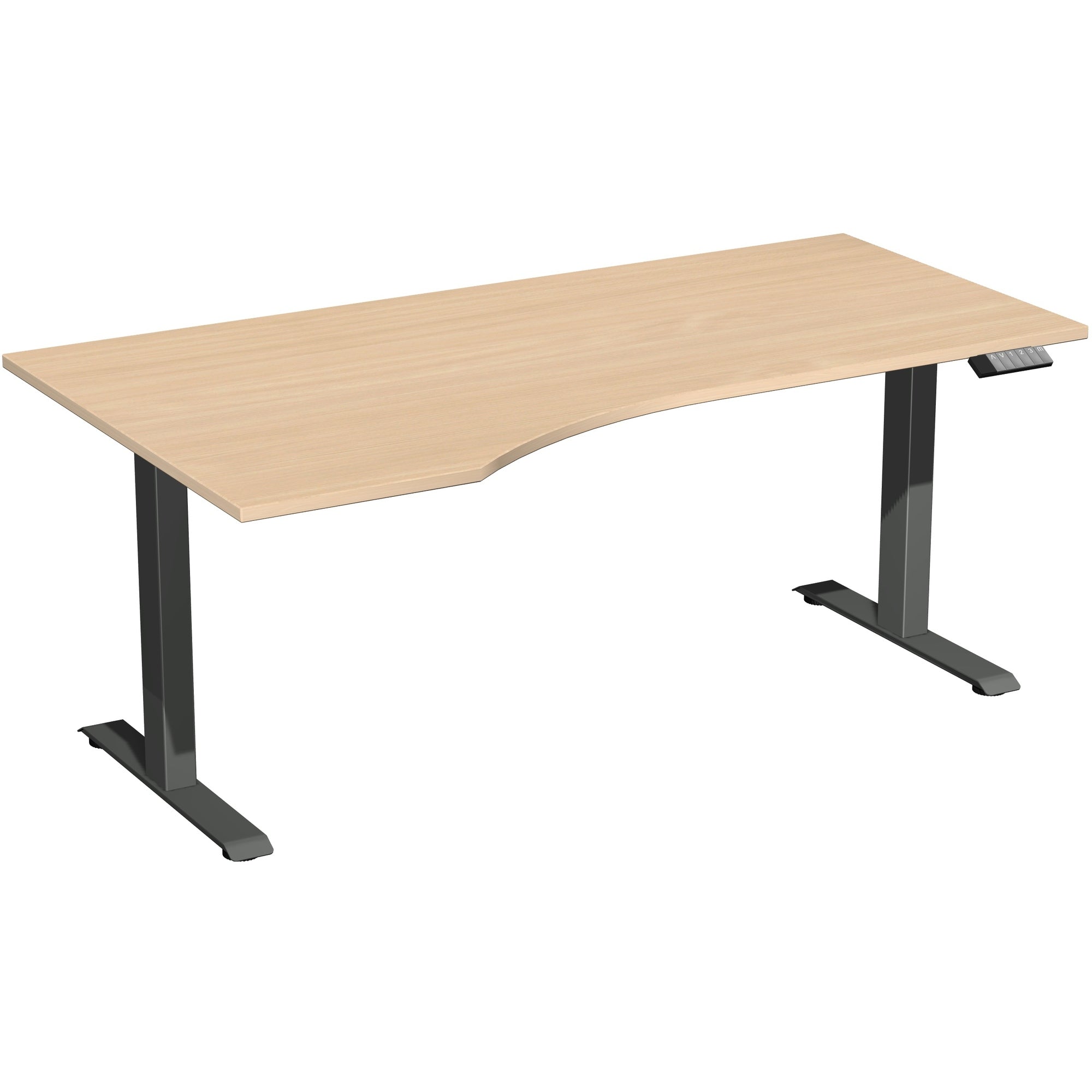 Geramöbel Schreibtisch Elevate Basic buche anthrazit