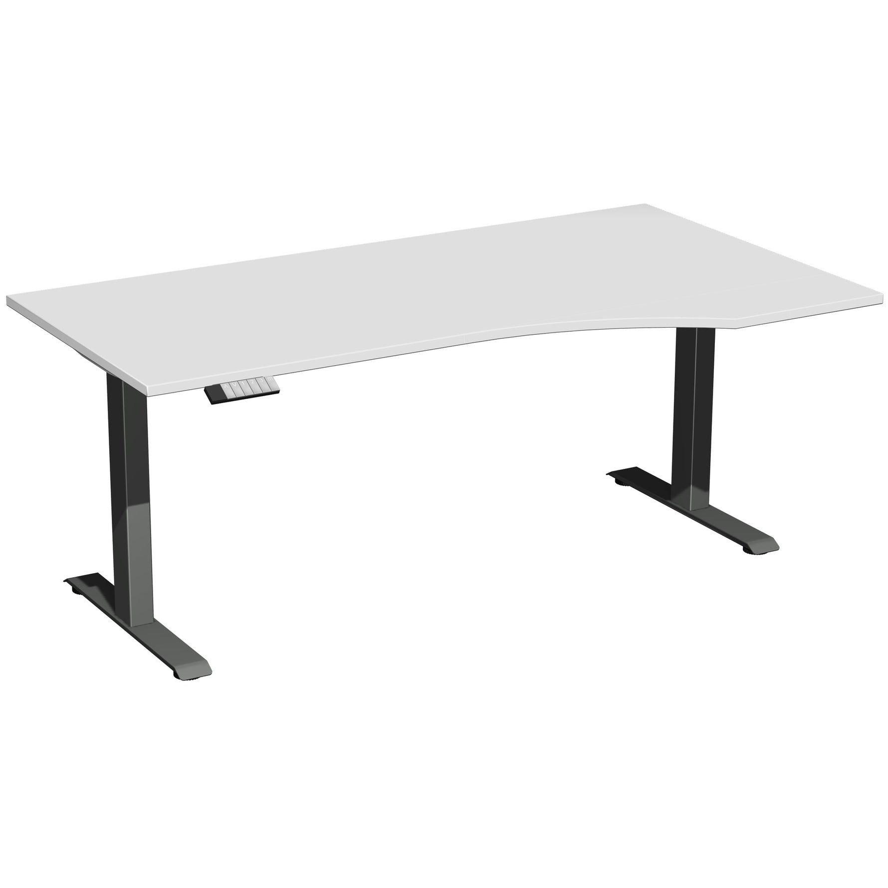 Geramöbel Schreibtisch Elevate Basic lichtgrau anthrazit – Produktbild 2