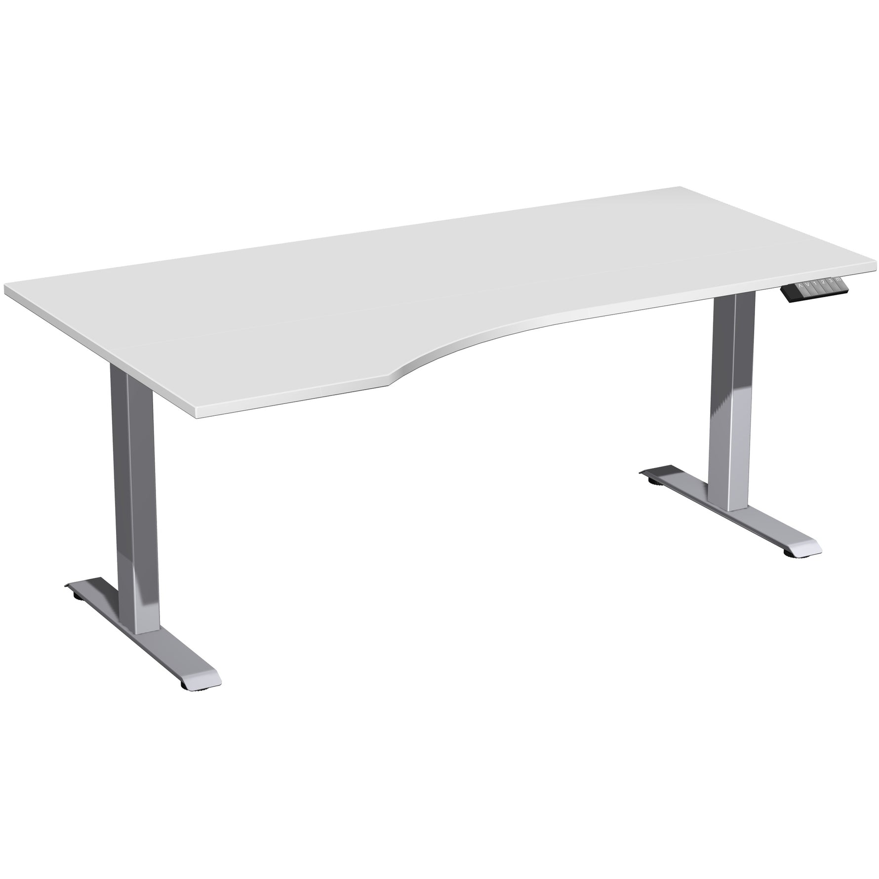 Geramöbel Schreibtisch Elevate Basic lichtgrau silber – Produktbild 2