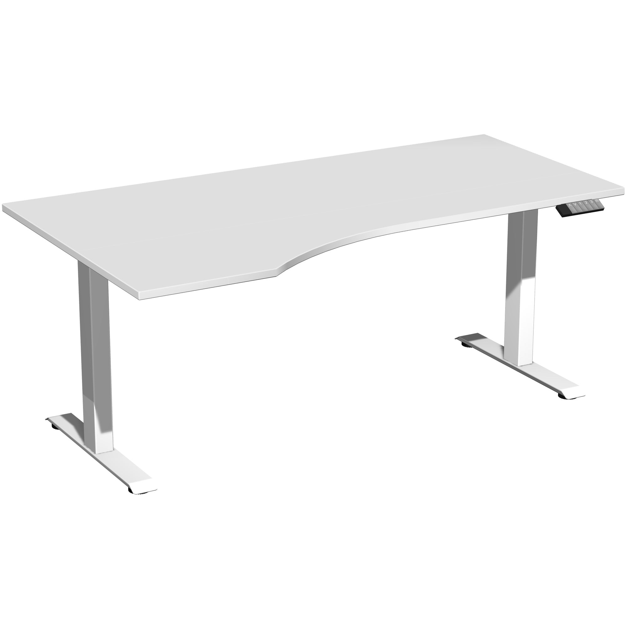 Geramöbel Schreibtisch Elevate Basic lichtgrau weiß