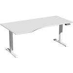Geramöbel Schreibtisch Elevate Basic lichtgrau weiß