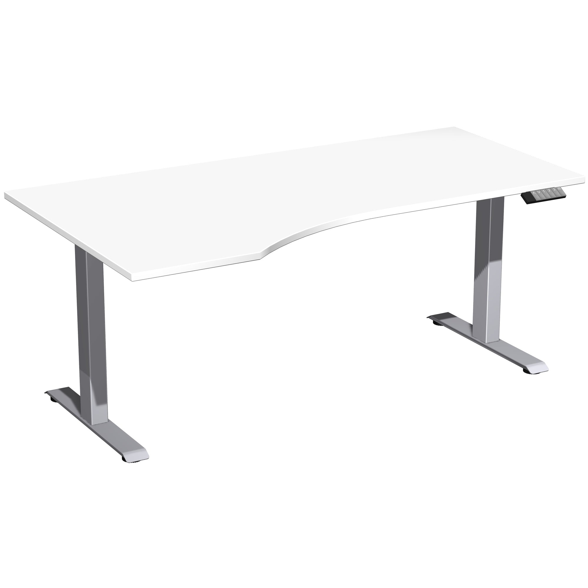 Geramöbel Schreibtisch Elevate Basic weiß silber
