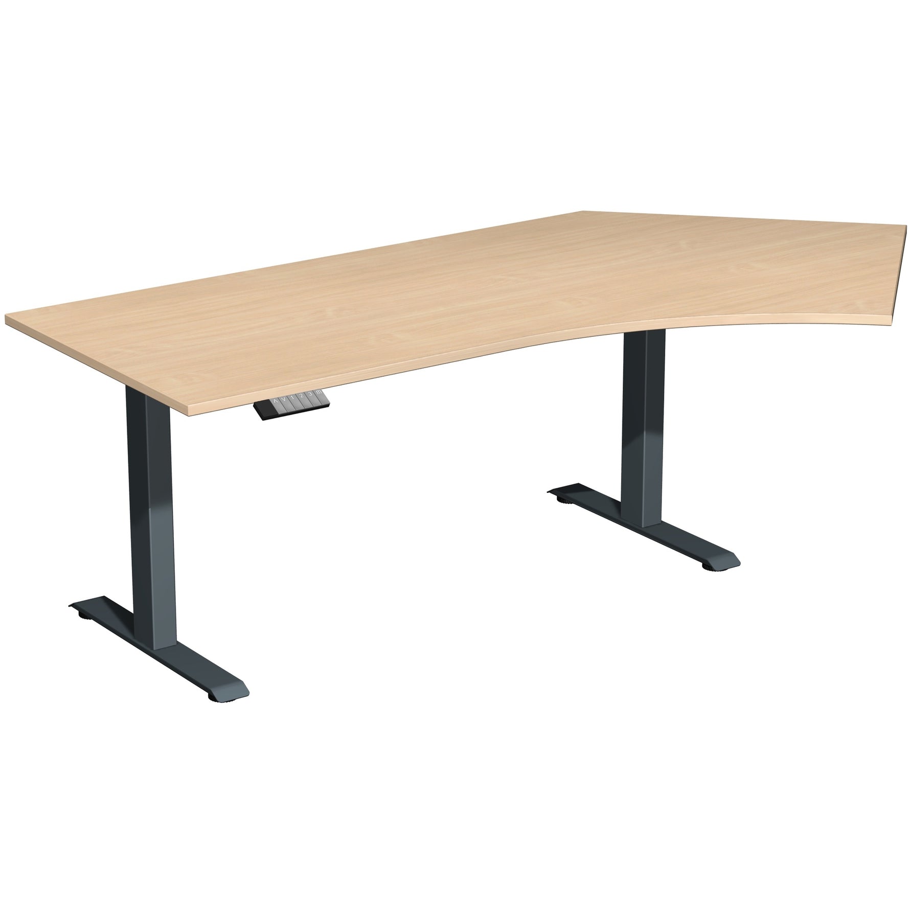 Geramöbel Schreibtisch Elevate Basic buche anthrazit