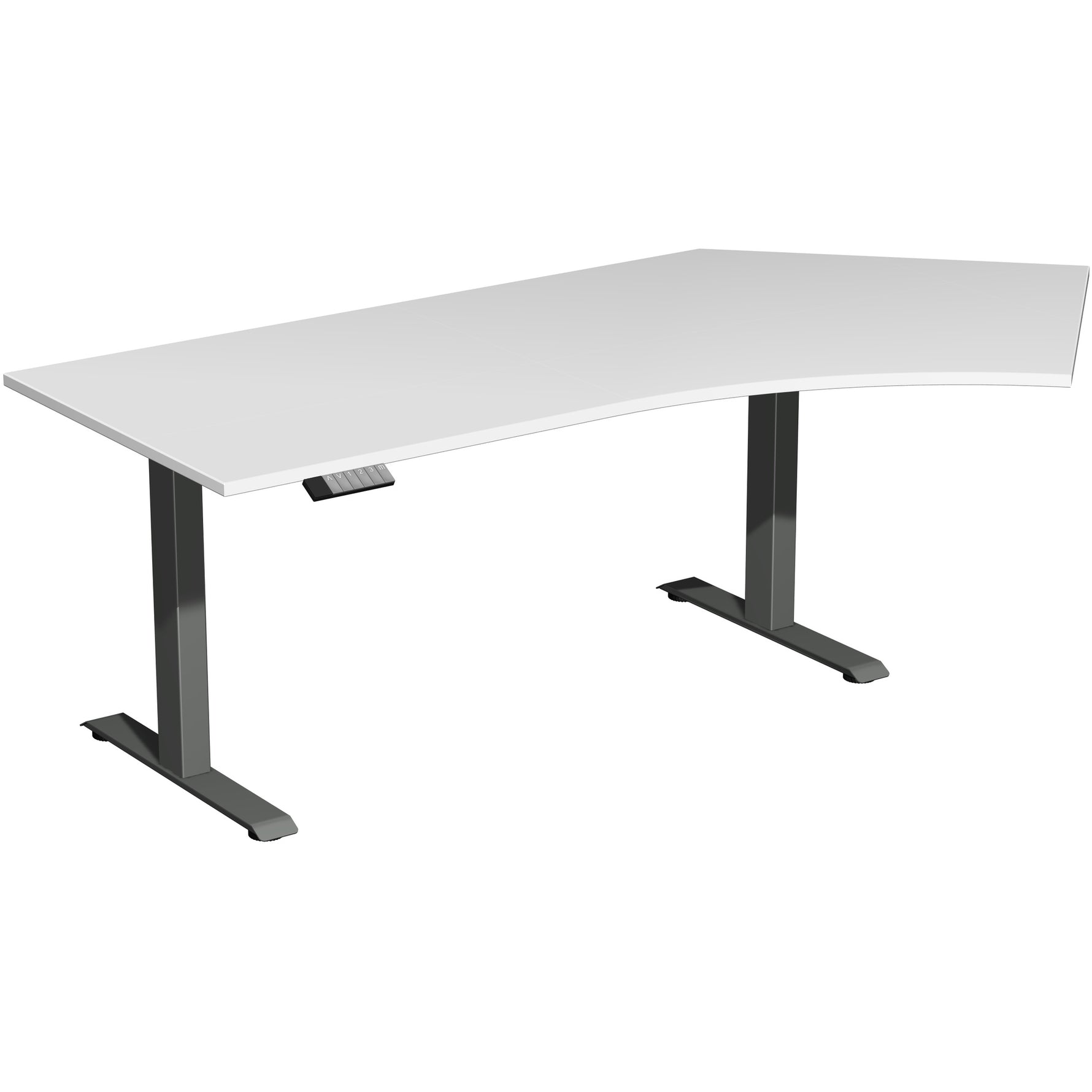 Geramöbel Schreibtisch Elevate Basic lichtgrau anthrazit – Produktbild 2