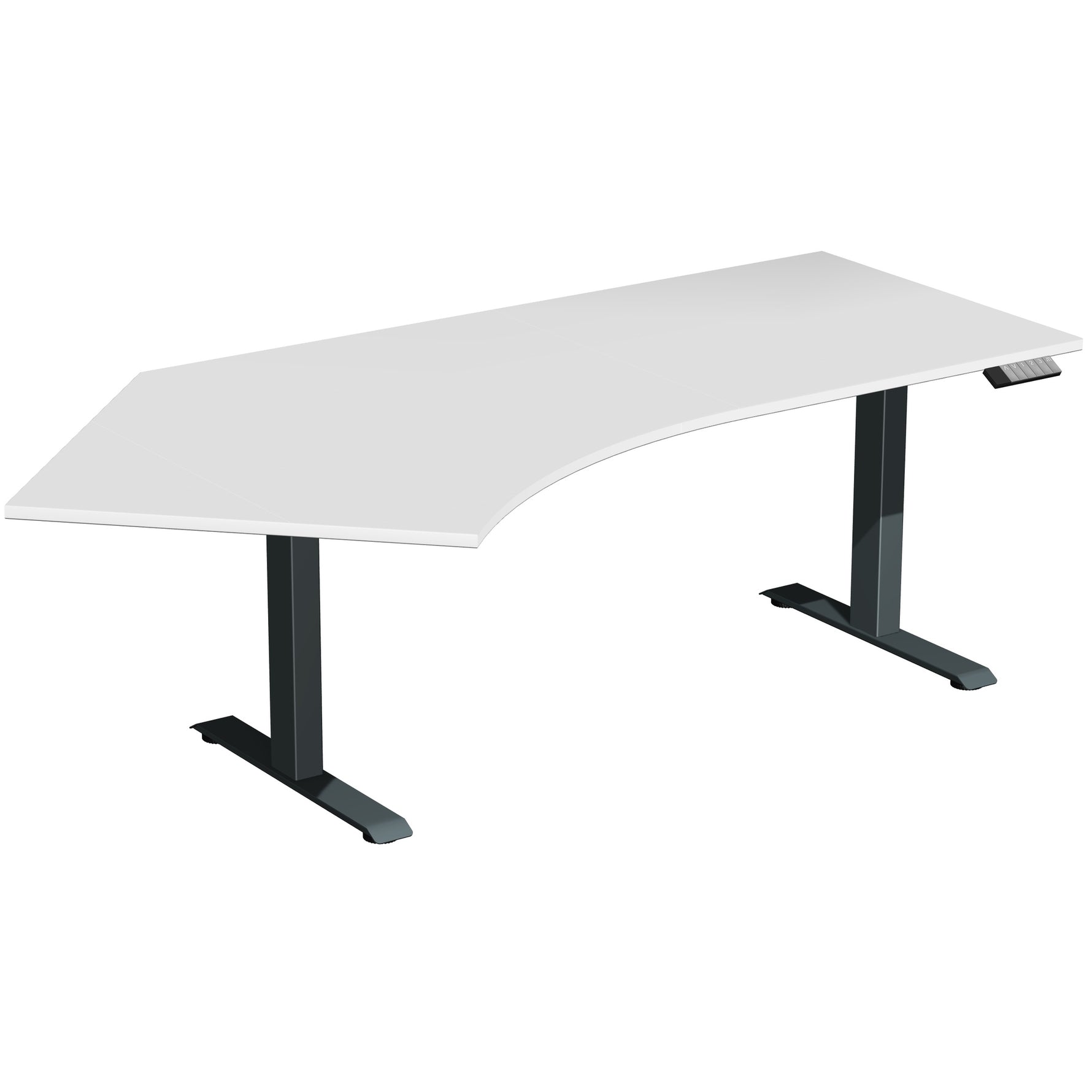 Geramöbel Schreibtisch Elevate Plus lichtgrau anthrazit