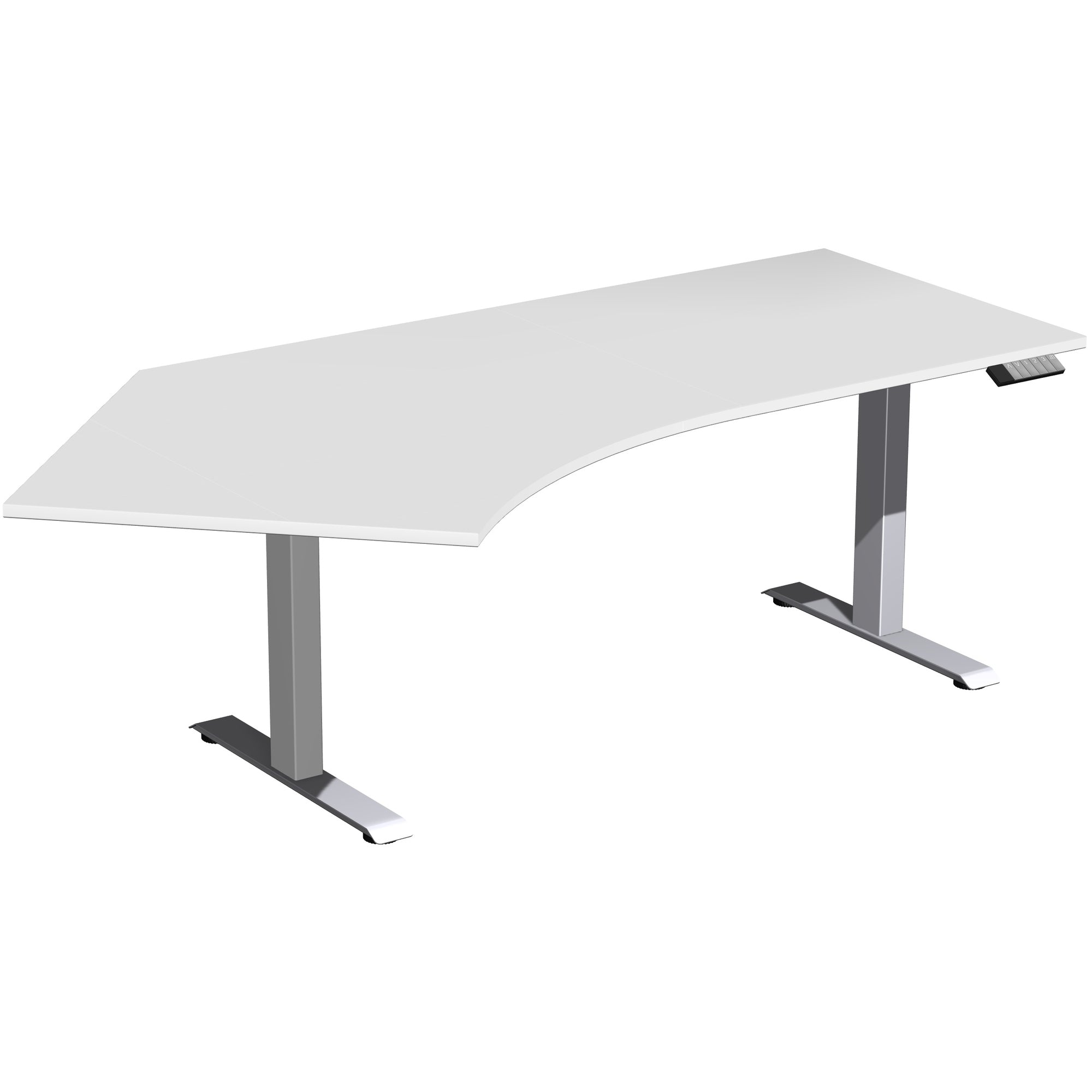 Geramöbel Schreibtisch Elevate Plus lichtgrau silber