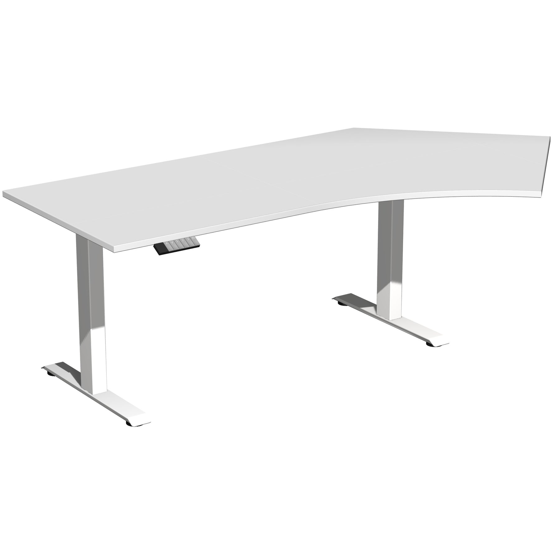 Geramöbel Schreibtisch Elevate Plus lichtgrau weiß