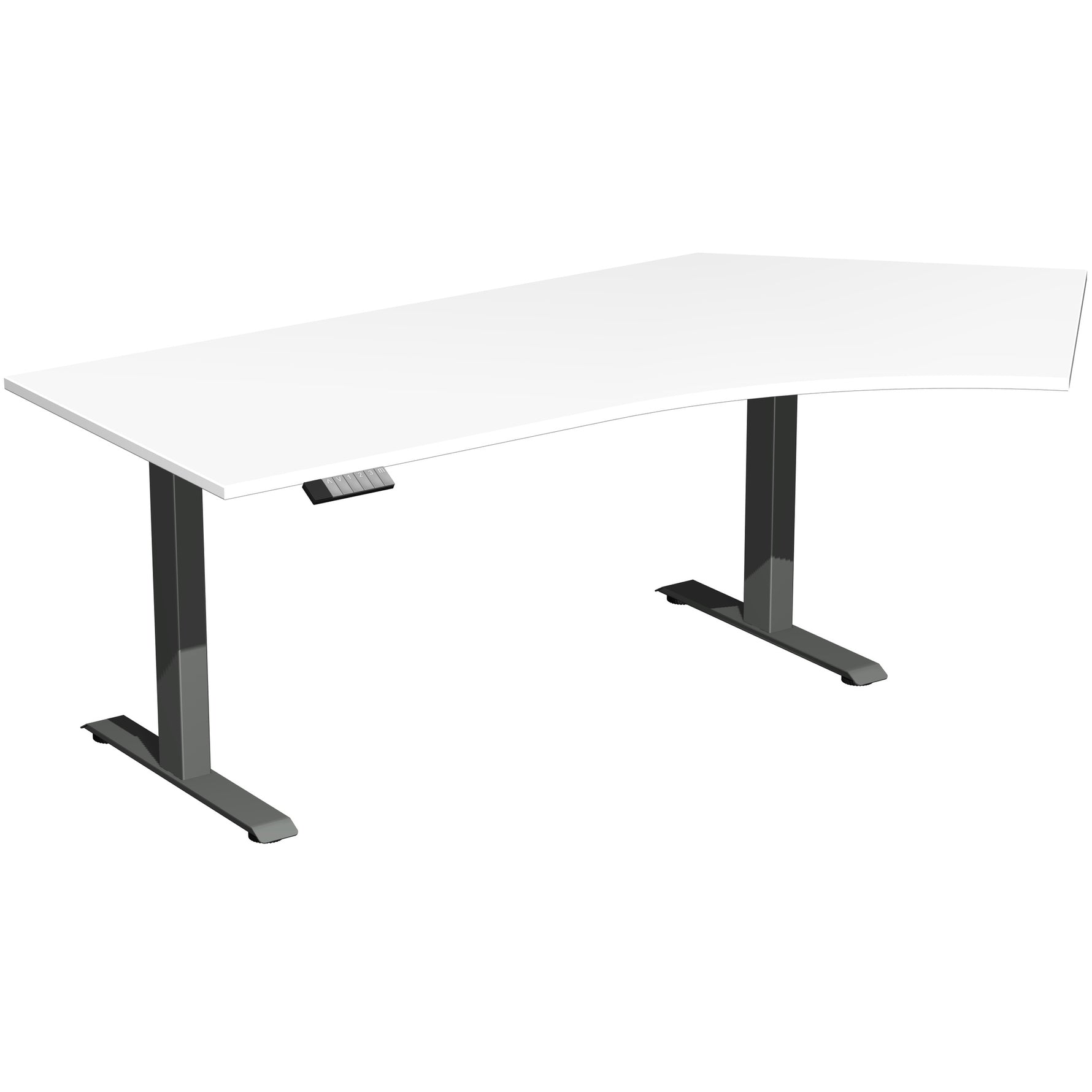 Geramöbel Schreibtisch Elevate Basic weiß anthrazit – Produktbild 2