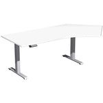 Geramöbel Schreibtisch Elevate Plus weiß silber – Produktbild 2