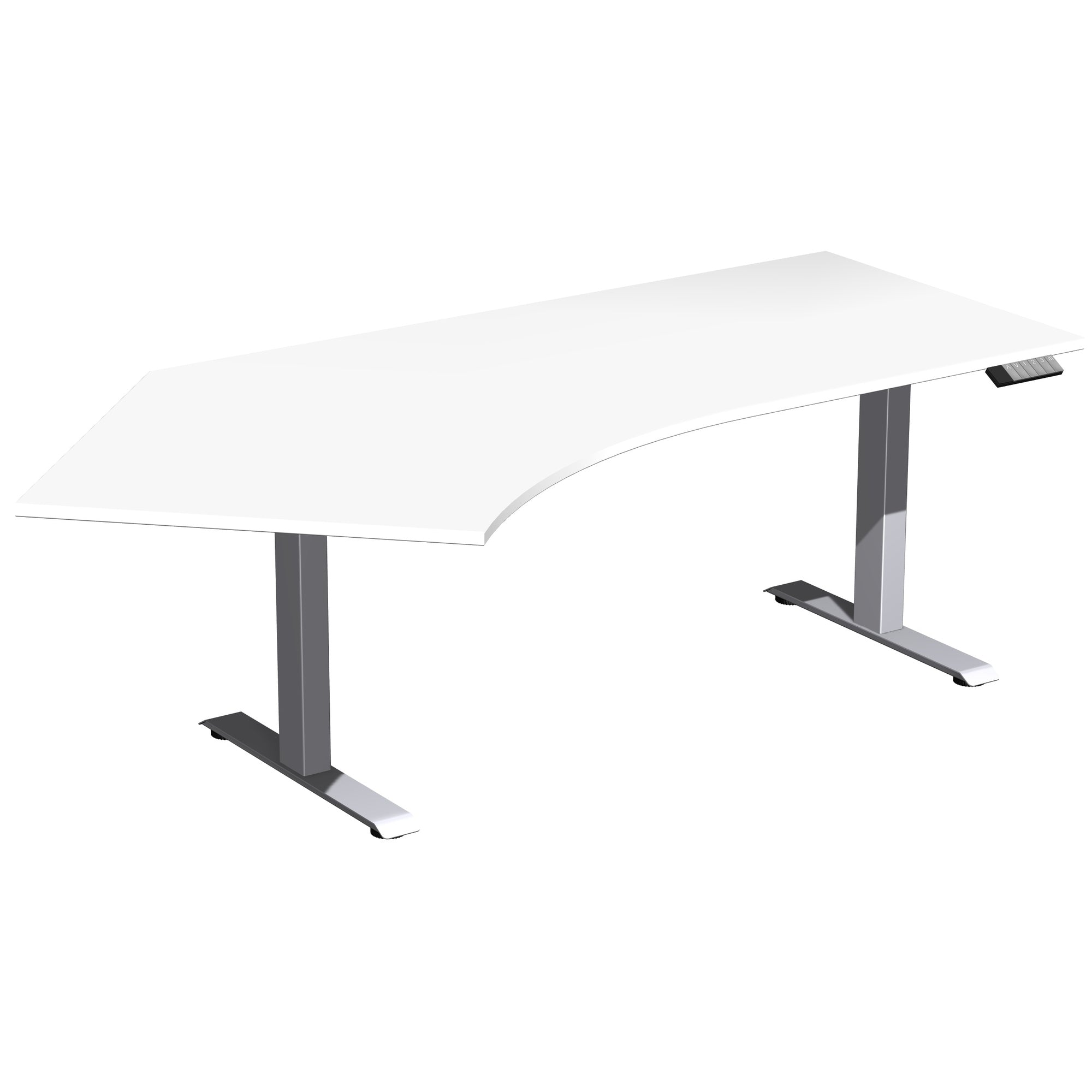 Geramöbel Schreibtisch Elevate Basic weiß silber