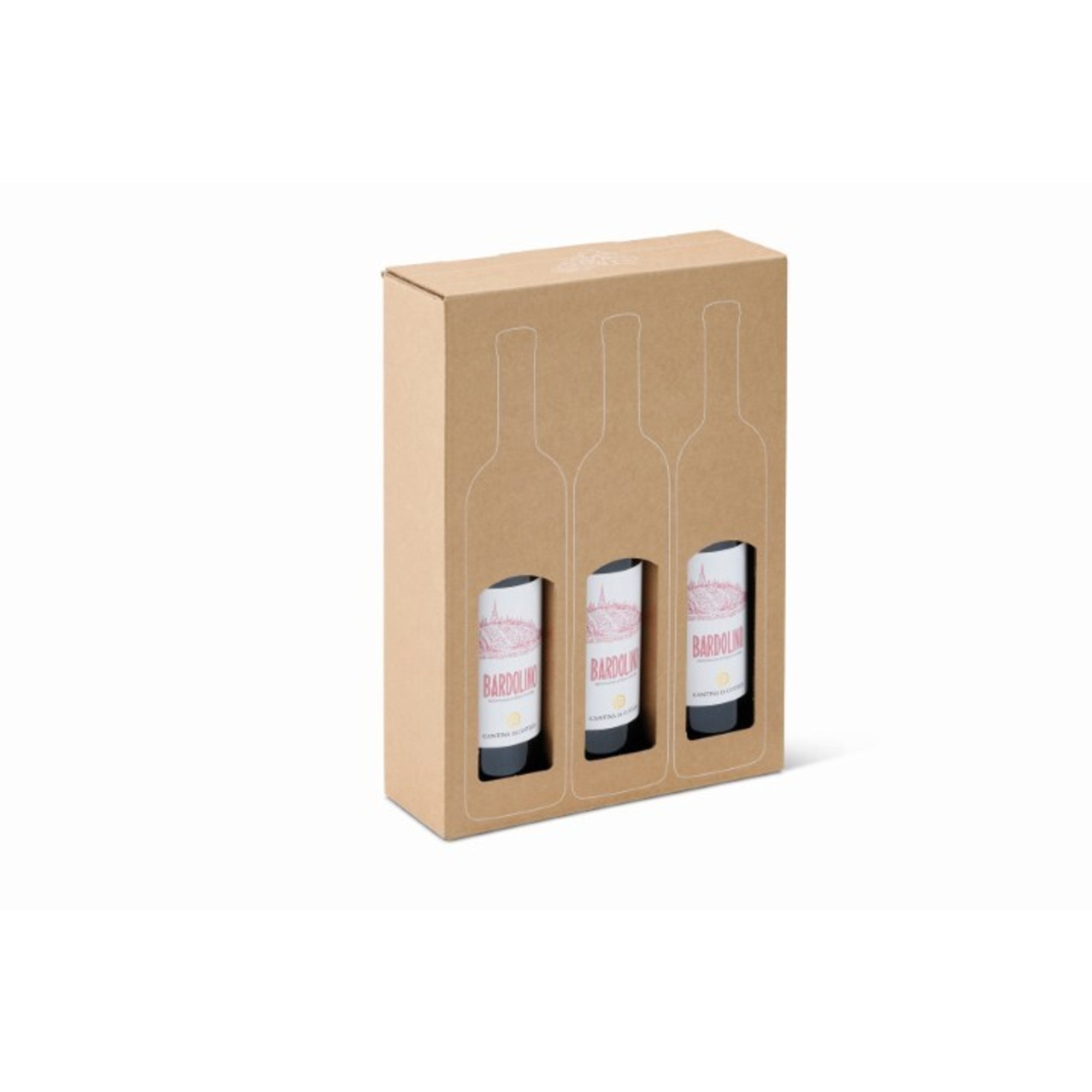 ColomPac® Geschenkkarton 3 Flaschen - Wiepa Bürofachpartner