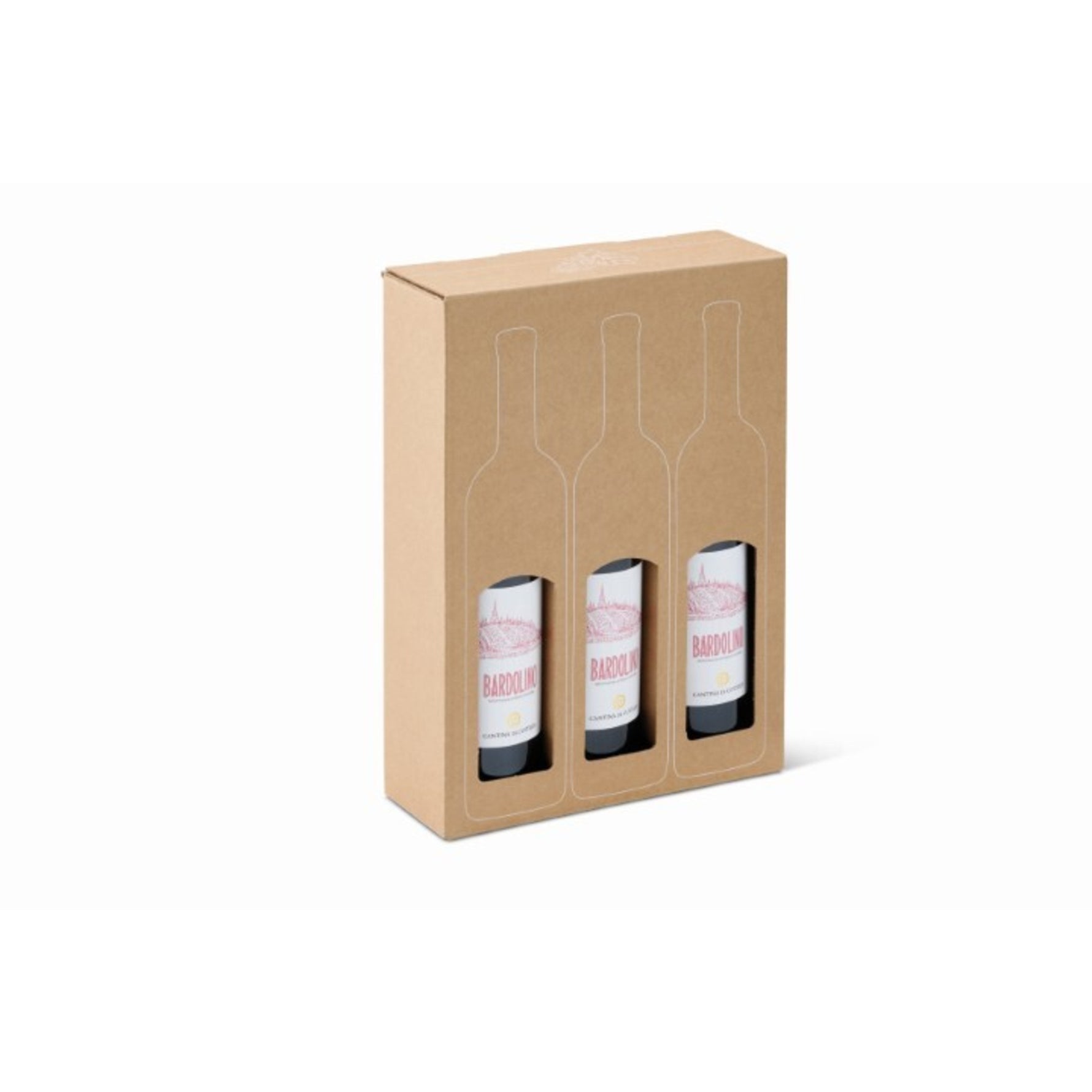 ColomPac® Geschenkkarton 3 Flaschen - Wiepa Bürofachpartner